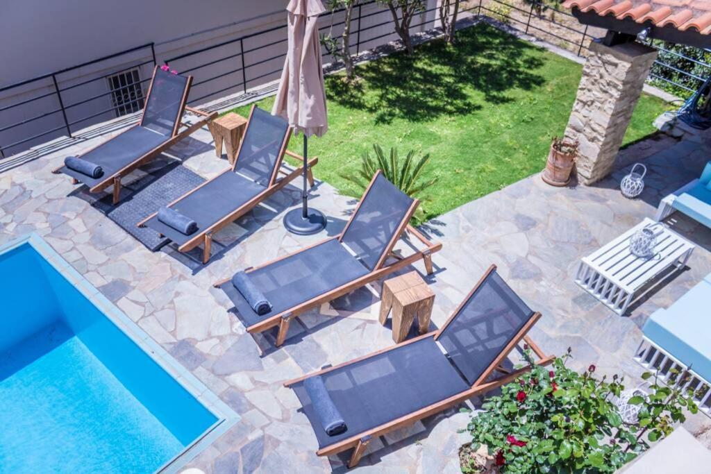 Villa Ventus, 40Sqm Private Pool & Hot Tub! Roussospítion المظهر الخارجي الصورة